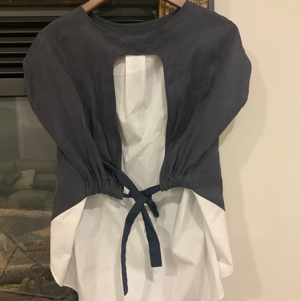 Zara tie back top/blouse